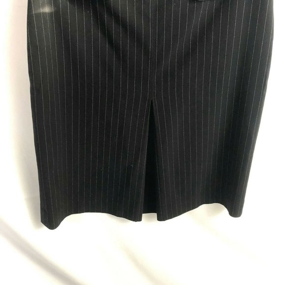 Ann Taylor Women's Pin Striped Skirt Size 6 Black - Picture 5 of 8